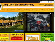 Tablet Screenshot of campcadetoflancastercounty.com